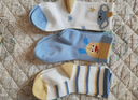 全棉時(shí)代兒童抗菌中筒襪 元氣寵物+藍黃條紋+萌考拉  3-5歲 16cm-18cm  曬單實(shí)拍圖