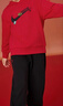NIKE3BRAND 耐克男女童衛衣+長(cháng)褲2件套2026新款潮流印花兒童套裝  曬單實(shí)拍圖