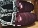 雙星八特冬季棉鞋女款老人鞋保暖加毛加厚絨一腳蹬媽媽鞋高幫雪地靴休閑鞋 曬單實(shí)拍圖