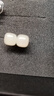 唐后（TH）和田玉輕奢氣質(zhì)銀耳釘女純銀耳環(huán)玉石新中式國風(fēng)禮物糖玉點(diǎn)點(diǎn)新年 曬單實(shí)拍圖