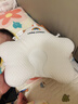 盟石（cute stone）定型枕嬰兒0-6個(gè)月睡圓頭嬰兒定型枕頭0-1歲糾正頭型新生兒童枕頭 白藍 【0-6個(gè)月】10A抗菌-可換洗枕頭套 0-2歲寶寶定型枕頭可機洗 曬單實(shí)拍圖