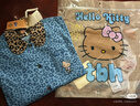 野獸派家居（tbh）三麗鷗Hello Kitty天絲棉家居服套裝可外穿睡衣 長(cháng)款 牛仔豹紋 S 曬單實(shí)拍圖