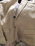羅蒙男童英倫風(fēng)禮服春秋款兒童休閑西裝 米色 140 曬單實(shí)拍圖
