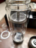 蘇泊爾（SUPOR）玻璃杯雙層隔熱商務(wù)玻璃杯耐高溫泡茶水杯辦公高硼硅玻璃送禮杯子 霧隱灰400ML 曬單實(shí)拍圖