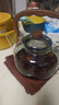高茗玻璃煮茶壺煮茶器新款中式耐高溫燒水提梁壺家用大功率電陶爐套裝 【煮茶套裝】墨香壺+唐戈爐 曬單實(shí)拍圖