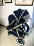昆塔斯（Qtus）Q11嬰兒車(chē)可坐可躺雙胞胎高景觀(guān) 雙向雙子新生兒童嬰兒車(chē) 藏青色-雙座 曬單實(shí)拍圖
