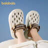 巴拉巴拉兒童洞洞鞋夏季新款男童防滑涼拖鞋外穿中大童室內女孩軟底沙灘鞋 曬單實(shí)拍圖