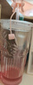 星巴克（Starbucks）桃花女神杯粉色漸變玻璃吸管杯550ml辦公室泡茶水杯子情人節禮物 曬單實(shí)拍圖