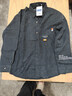 襯衫外套男2025新款春夏季款港風(fēng)潮流外套休閑寬松長(cháng)袖外套上衣 8025黑色 M 曬單實(shí)拍圖