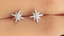 APM Monaco【情人節禮物】六芒星銀耳釘女耳環(huán)銀耳飾時(shí)尚飾品送女友925銀 曬單實(shí)拍圖