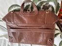 Songmont山下有松山行系列游歷公文包復古皮雙肩包【新年禮物】 檀棕大號 曬單實(shí)拍圖