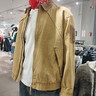 三福（SANFU）2026春季男士分割順色翻領(lǐng)工裝夾克 街潮寬松外套518559 卡其色 M 曬單實(shí)拍圖