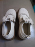 G.duck小黃鴨女童鞋子超軟小皮鞋2026春秋新款彈力襪公主鞋百搭兒童單鞋 米白色 （腳長(cháng)加1cm下單哦） 30 （內長(cháng)18.6cm） 曬單實(shí)拍圖