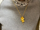 周生生足金繡球花黃金吊墜生生有囍三金飾品86594P計價(jià)6.45克 曬單實(shí)拍圖