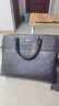 袋鼠【沖量】公文包男包手提包單肩斜挎包電腦包手拎包大容量 8822橫款黑色 曬單實(shí)拍圖