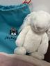 JELLYCATjellycat甜美小兔西高地狗生日安撫玩偶可愛(ài)毛絨公仔兒童玩具 白色星星耳朵兔31cm 曬單實(shí)拍圖
