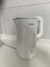 美的（Midea） 電熱水壺 熱水壺 家用大容量不銹鋼燒水壺雙層防燙 一體無(wú)縫內膽電水壺開(kāi)水壺 1.5L 【316L不銹鋼恒溫保溫一體】 曬單實(shí)拍圖