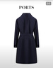 PORTS寶姿女裝秋冬新款長(cháng)袖長(cháng)大衣 丈青混色 S 曬單實(shí)拍圖