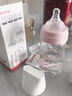 愛(ài)得利（evorie）奶瓶 寬口徑嬰兒奶瓶雙手柄帶重力球Tritan奶瓶240ml 粉(6個(gè)月+) 曬單實(shí)拍圖
