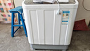 金帥（jinshuai）半自動(dòng)洗衣機雙桶雙缸小型家用大容量老式雙筒雙杠迷你波輪甩干脫水母嬰兒宿舍租房 4.5公斤【強勁動(dòng)力+母嬰適用】 曬單實(shí)拍圖