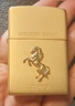 ZIPPO打火機防風(fēng)煤油官方旗艦鍍金福運金馬 馬年禮物禮物送男友 福運金馬 單機 曬單實(shí)拍圖