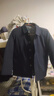 【保暖帥氣】2025保暖加厚商務(wù)休閑西裝行政夾克外套 藏青色【紐扣款】 L （建議90斤-115斤） 曬單實(shí)拍圖