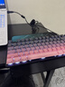 惠普（HP）GK200機械鍵盤(pán)有線(xiàn)辦公游戲鍵盤(pán) 20種背光燈效 87鍵電競鍵盤(pán)鼠標套裝電腦外設鍵鼠 側刻黑莓粉【茶軸】白光 曬單實(shí)拍圖