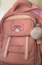 Hello Kitty小學(xué)生書(shū)包女生大容量新款庫洛米防水雙肩背包一三五六年級兒童 美樂(lè )蒂粉色大號（DB96667） 曬單實(shí)拍圖