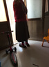 尚都比拉不規則高腰A字半身裙女冬季設計感厚款保暖百褶裙顯瘦氣質(zhì)長(cháng)裙 曬單實(shí)拍圖