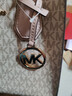 MICHAEL KORSMercer中號MK女包粉色風(fēng)琴包手提單肩35S1GM9M禮物女士輕奢包包 曬單實(shí)拍圖