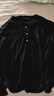 【天然亞麻】氣質(zhì)V領(lǐng)長(cháng)袖線(xiàn)衫薄款針織衫26春夏新款衣女上衣試用 黑色 均碼 身高【155-175cm】 體重【80-135斤】 曬單實(shí)拍圖