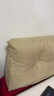 亞麻床頭軟包三角長(cháng)靠墊床上護腰靠枕榻榻米大靠背可拆洗 清爽亞麻面料-奶茶 180*50*15cm（夏季不悶熱） 曬單實(shí)拍圖