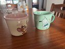 陶瓷杯子可愛(ài)刻度杯卡通馬克杯高顏值學(xué)生兒童好看水杯 貓和老鼠牛奶刻度杯彩盒裝-米色 曬單實(shí)拍圖