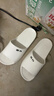 回力拖鞋男女涼拖鞋抑菌防滑浴室內外穿軟彈涼拖鞋HL0397乳白42-43碼 曬單實(shí)拍圖