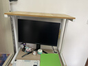 藝美天和（YIMEITIANHE）打印機置物架電腦增高架子隔板層架辦公室電腦顯示架復印機放置柜 70長(cháng)寬38白架淺胡桃 曬單實(shí)拍圖