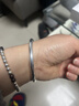 唯一（Winy）銀手鐲足銀9999素圈鐲子女神節生日新年禮物送女友媽媽純銀飾品 曬單實(shí)拍圖