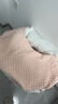 春夏款哺乳枕頭喂奶枕護腰喂奶神器躺喂抱娃嬰兒u型喂奶哺乳枕 辛迪粉背面天絲透氣 曬單實(shí)拍圖
