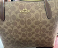 蔻馳（COACH）【品牌直供】女士FIONA24手提單肩托特包棕褐色CBT18禮物 曬單實(shí)拍圖