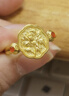 世紀緣黃金戒指女牡丹花足金古法琺瑯國風(fēng)送女友生日禮物 6.14g【12圈號】 曬單實(shí)拍圖