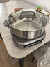 九陽(yáng)（Joyoung）0涂層IH秒涮電火鍋火鍋專(zhuān)用鍋電鍋家用4-8人分體式可拆洗多功能電蒸鍋不銹鋼電煮鍋6L火鍋鍋GN12 曬單實(shí)拍圖