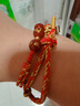 普陀山紅瑪瑙紅繩手工編織本命年手鏈本命守護手繩 曬單實(shí)拍圖