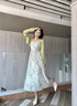MROT綠色小清新夏季吊帶連衣裙森系法式桔梗長(cháng)裙子女2026春夏新款套裝 上衣【單件】 M 【91-105斤】 曬單實(shí)拍圖
