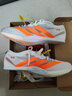 阿迪達斯小蟬翼二代  田徑精英巴黎火焰Adidas Finesse 2男女厚底短跑釘鞋 JQ5932/小蟬翼二代/含手提袋 42.5 曬單實(shí)拍圖