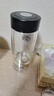 富光玻璃水杯子高硼硅雙層玻璃杯加厚防燙辦公車(chē)載帶茶隔茶水分離泡茶 商務(wù)本色500ml 曬單實(shí)拍圖