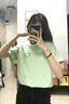 拉夏貝爾（La Chapelle）日系潮流純棉短袖t恤女2026夏季新款慵懶風(fēng)寬松顯瘦透氣百搭上衣 曬單實(shí)拍圖