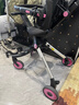 AMORHOME遛娃神器嬰兒推車(chē)兒童手推車(chē)輕便可折疊高景觀(guān)寶寶小推車(chē)溜娃神車(chē) 櫻花粉 傘【全包款】 曬單實(shí)拍圖