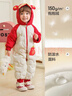 巴拉巴拉嬰兒連體衣羽絨服寶寶男童女童2025新款冬裝外出哈衣爬服造型拜年 曬單實(shí)拍圖