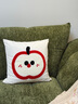 茵尚卡通客廳沙發(fā)抱枕方形刺繡靠枕可愛(ài)枕套靠墊床頭腰靠高級感靠背 源蘋(píng)果臉抱枕【店長(cháng)推薦】 枕套 45*45cm【不含芯】 曬單實(shí)拍圖