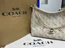 蔻馳（COACH）【禮物】奧萊女士女包LAUREL 30號單肩包腋下斜挎包流浪包通勤 IM/粉筆白色 混合色 曬單實(shí)拍圖