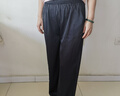 啄木鳥(niǎo)100%抗皺提花真絲闊腿褲斷碼撤柜桑蠶絲女夏新款直筒長(cháng)褲子女 黑色 100抗皺免打理*專(zhuān)柜品質(zhì) XL 100-120 曬單實(shí)拍圖